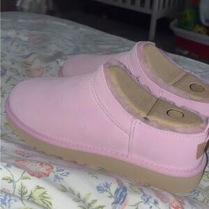 Ugg micro boots pink  Shearling-Lined Slippers